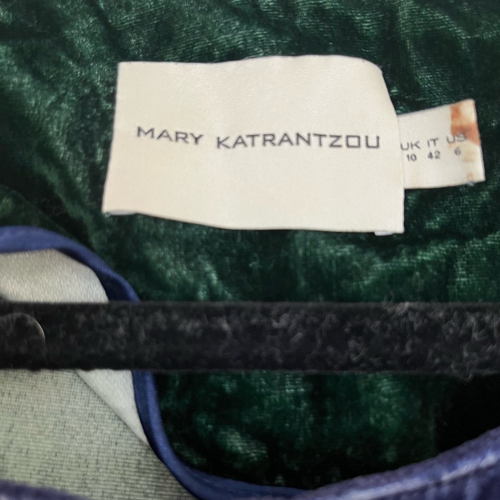 Mary Katrantzou Elio Velvet Shift Dress - Picture 4 of 4